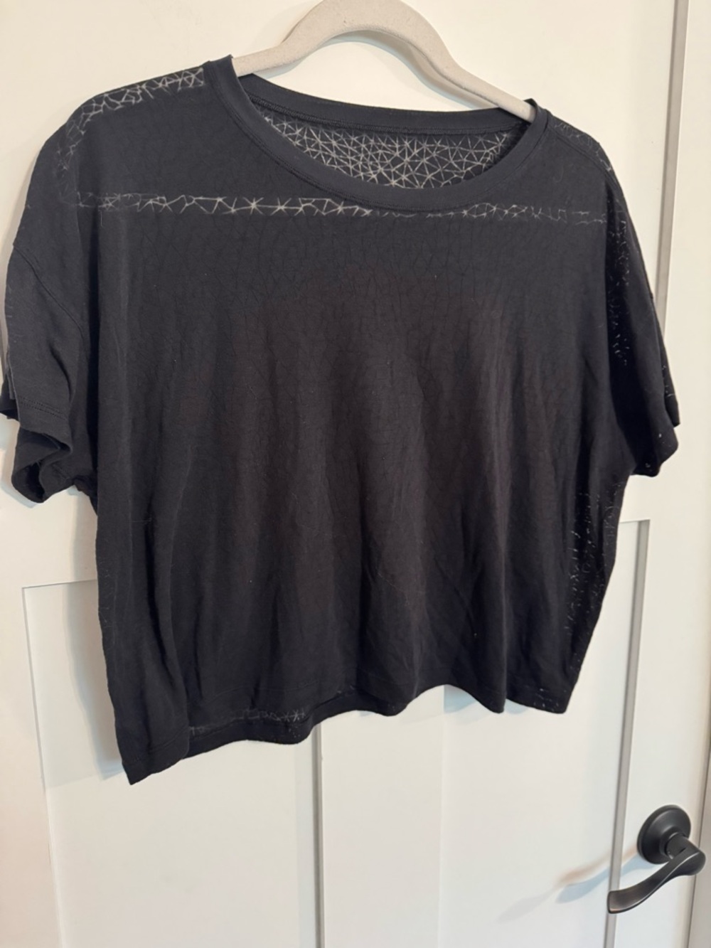 lululemon Hint of Sheet Tee Black Short Sleeve